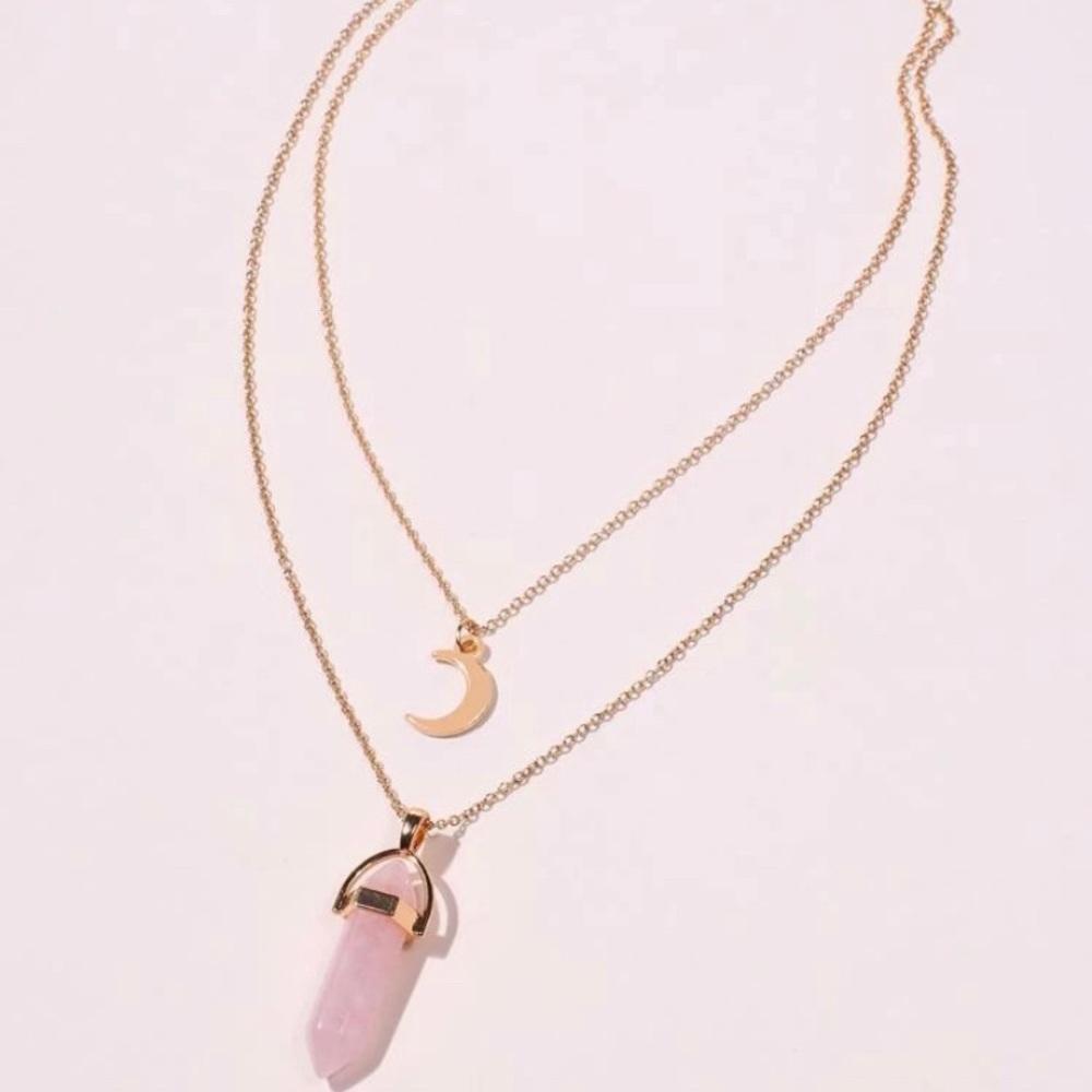 1pc Letter & Butterfly Charm Layered Necklace